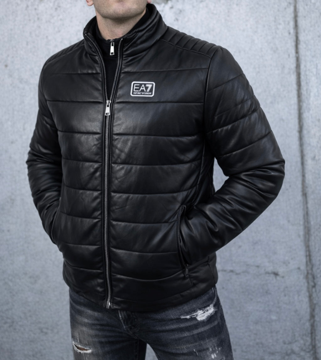 Vyriška Emporio Armani odinė striukė