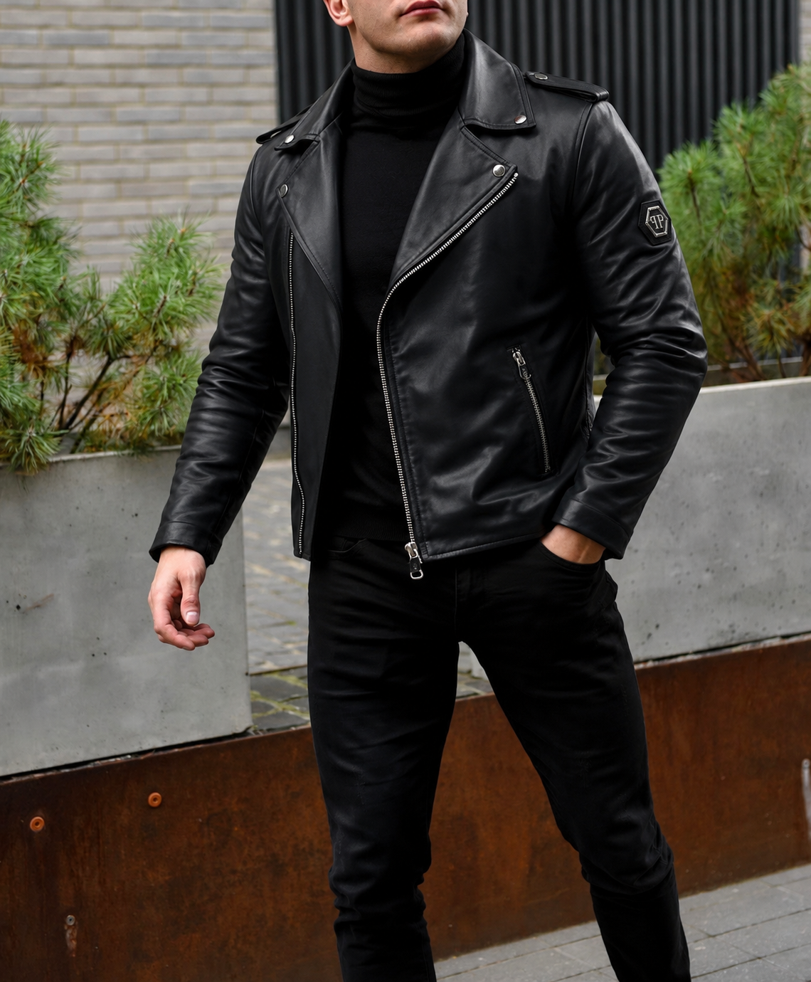 Philipp Plein odinė striukė