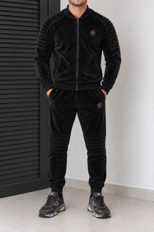 Philipp Plein veliūrinis kostiumas