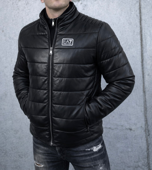 Vyriška Emporio Armani odinė striukė