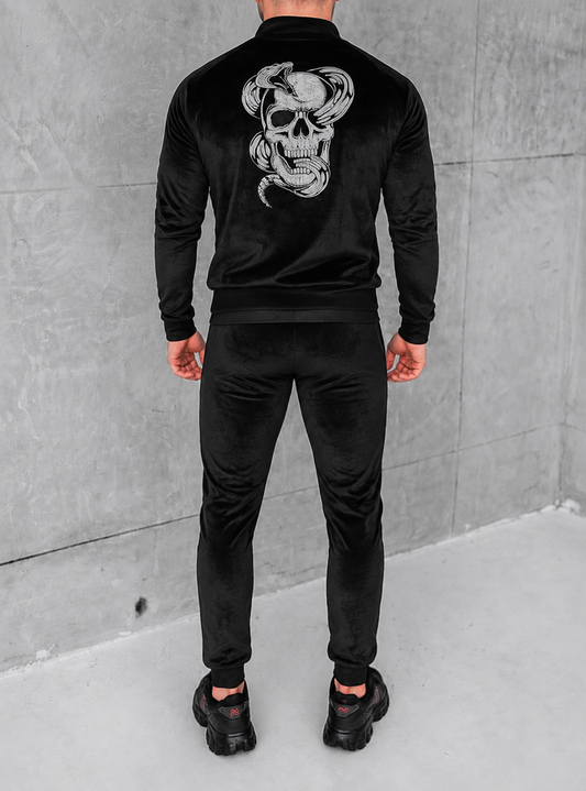 Velvet tracksuit ''Skull and Snake''