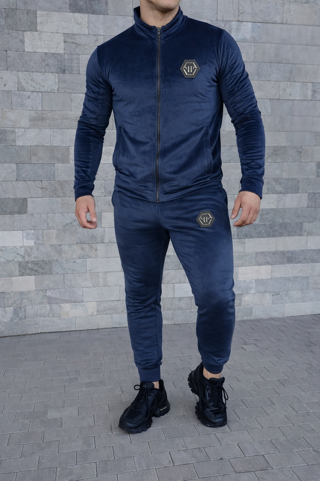 Phillip Plein veliūrinis kostiumas